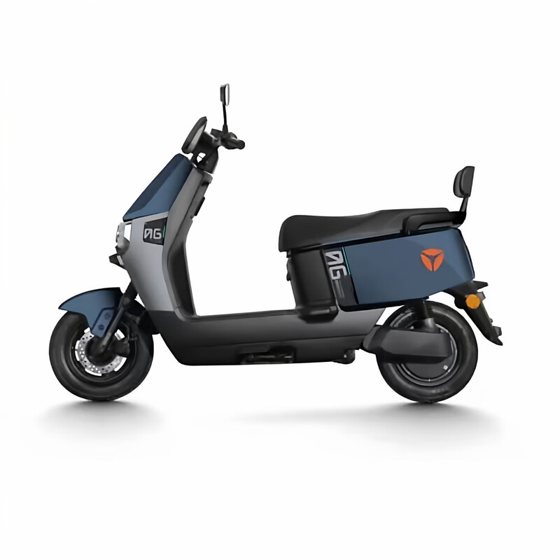 Yadilaika Yuexiang Edition Double Disc Brake Electric Motorcycle 72V Ultra-Long Range Battery Electric Vehicle Smart Takeaway Battery Car Pu Canglan (Double Disc Brake + Smart APP) 72V22A Lead-Acid Battery