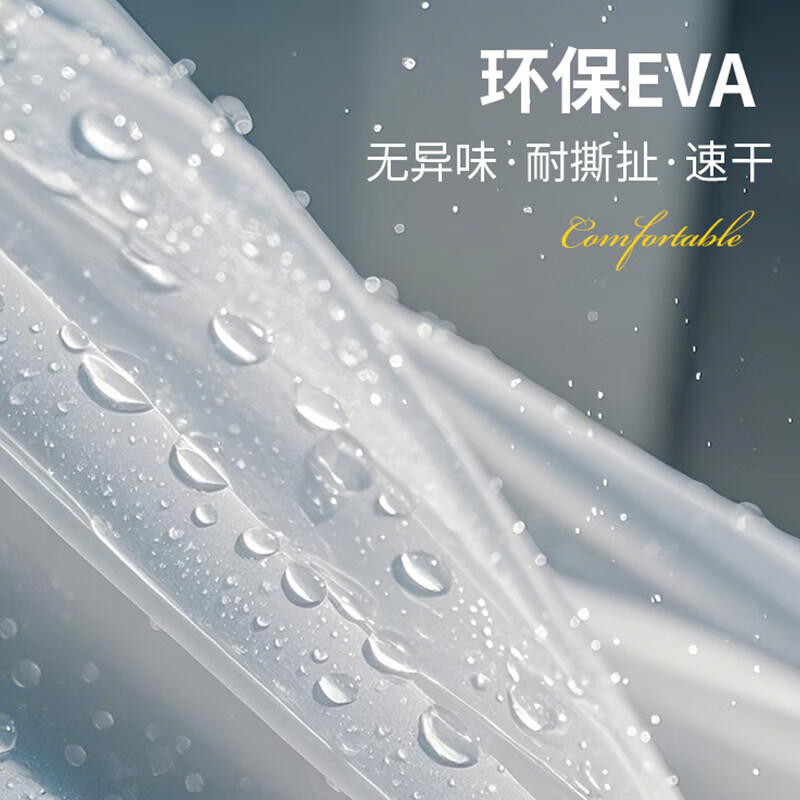 ToMill raincoat long full body heavy rain non-disposable thickened outdoor portable adult poncho travel 2 pieces white