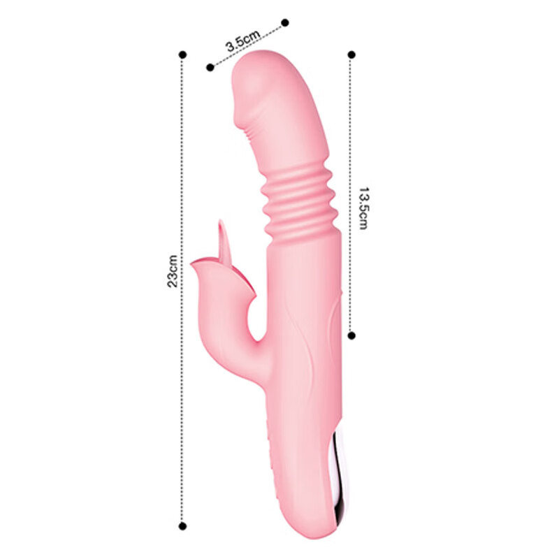 Jiuai vibrator, adult sex toy, vibrator, double bed, love aid tool, female self-comforting physiological massager, telescopic tongue licking, large-scale women's special physiological massager dildo for two people to watch and do at the same time