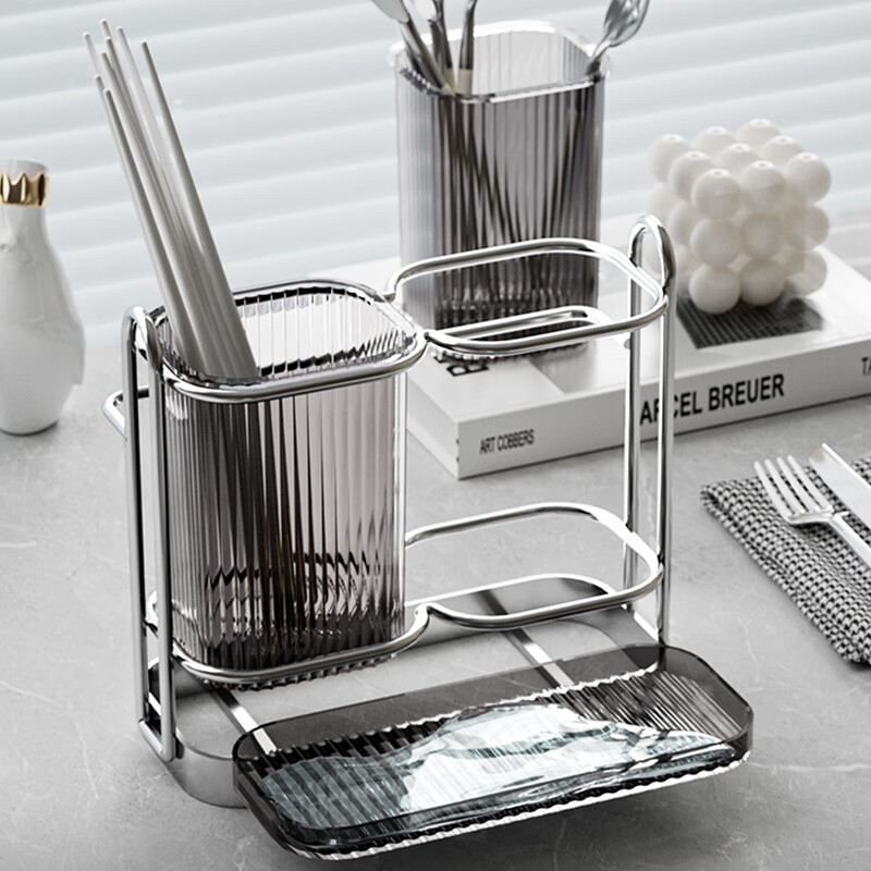 Home Story Japanese chopstick storage box wall-mounted drain household chopstick storage rack chopstick cage kitchen chopstick basket mildew-proof chopstick barrel