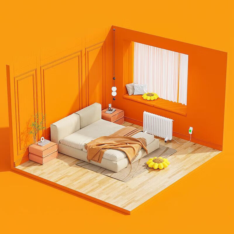 PENFC Flem water injection heater electric heater energy-saving plug-in household area water-mounted wall-mounted water circulation electric radiator WIFI voice model 0mm*20 column WIFI voice model