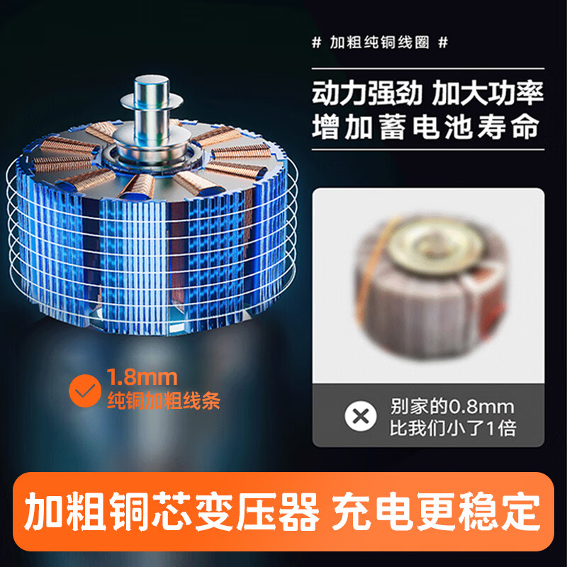 Enbaisheng car battery charger 12V24V fully automatic fully intelligent pulse repair all-in-one battery lead-acid battery full power off car charger pure copper high power