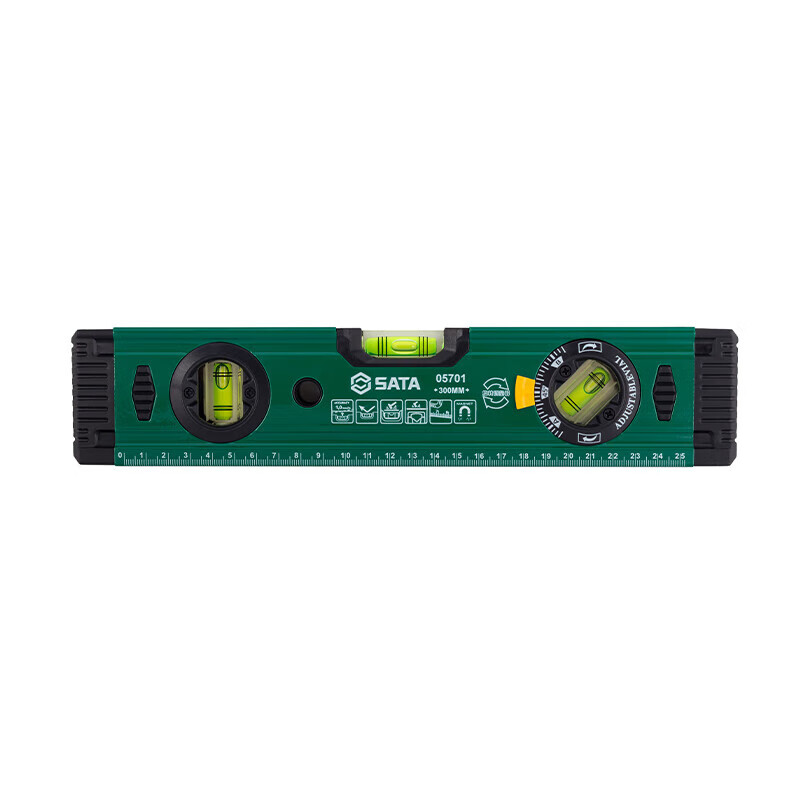 SATA industrial-grade level high-precision with strong magnetic professional-grade aluminum alloy level mini/small/heavy-duty optional 05701 Magnetic level 300MM