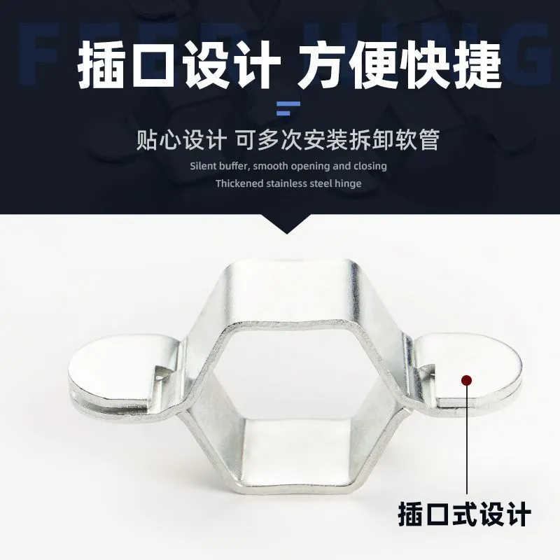 Xinghengmeng bathroom hose hexagonal nut wrench water heater bellows toilet double-ended hose removal and installation wrench tool detachable hose wrench 3 pieces