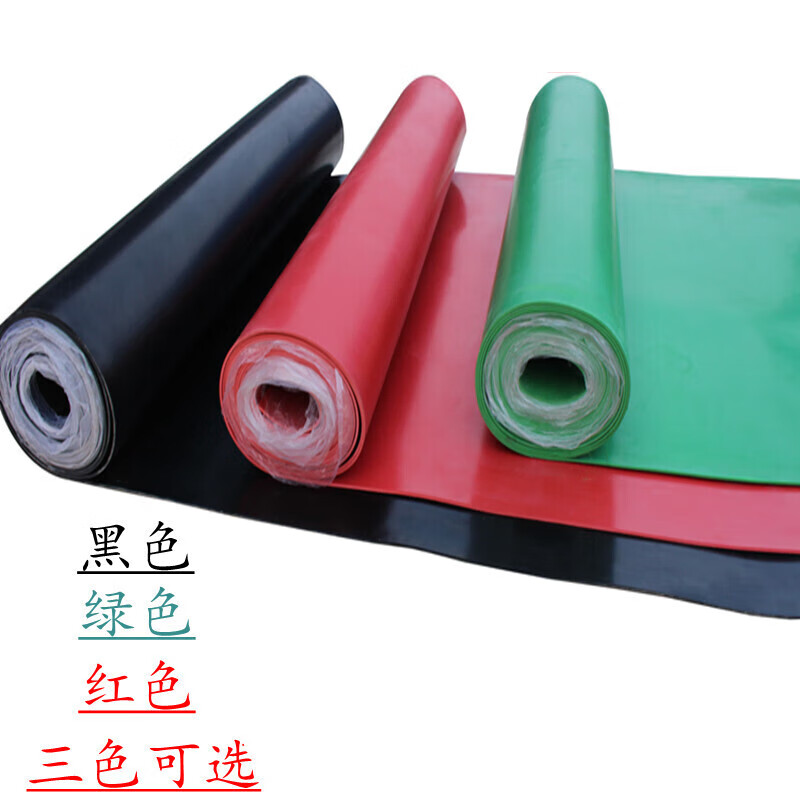 High voltage insulating rubber mat power distribution room insulating rubber sheet black industrial rubber mat insulating floor rubber rubber floor mat thickened black 5mm thick 1.5 meters wide 10 meters long