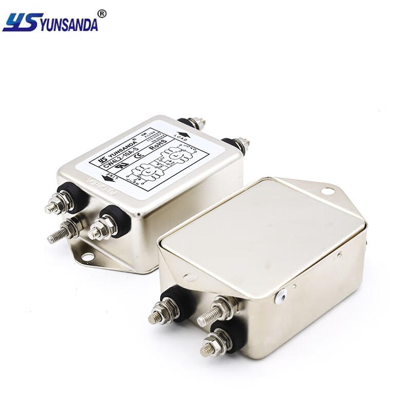 YUNSANDA single-phase 220v AC electromagnetic interference purifier EMI power filter CW4L2-10A-S (004) CW4L2-10A-S (004) bipolar single-phase 220V filter