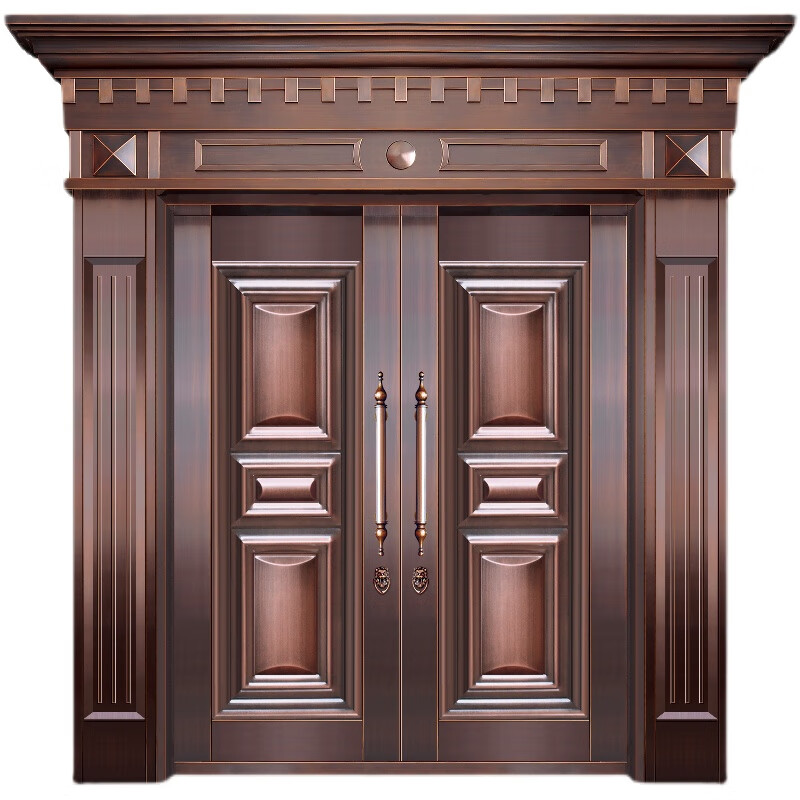 Delijia villa door simple home security door entrance door rural stainless steel double door living room zinc titanium alloy entrance style 11 per square