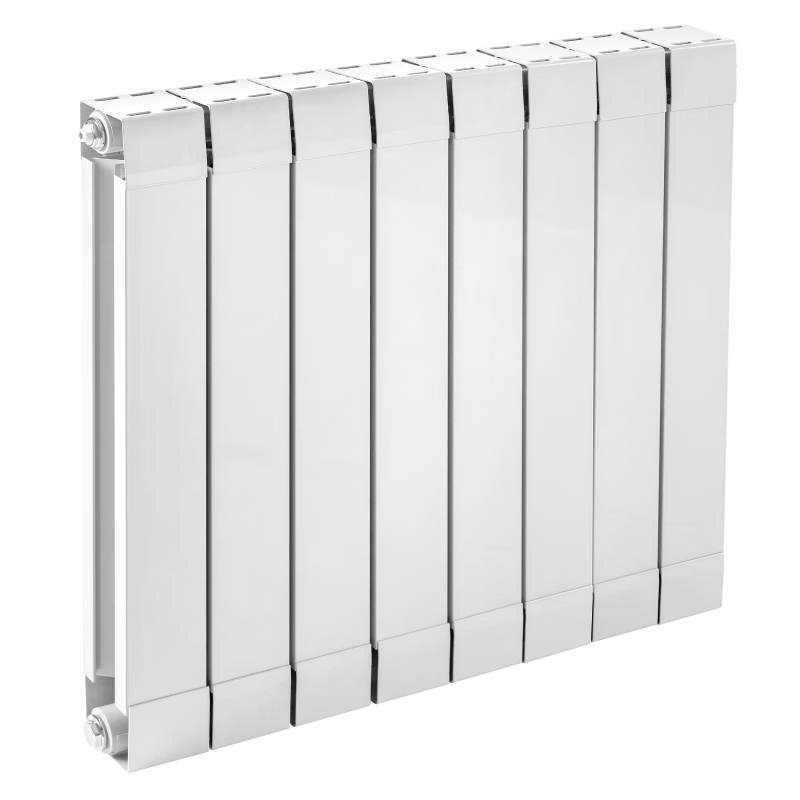 Xinfujia radiator household water heating wall-mounted copper-aluminum composite 80*80 flat rear fin radiator can be customized 500 center distance