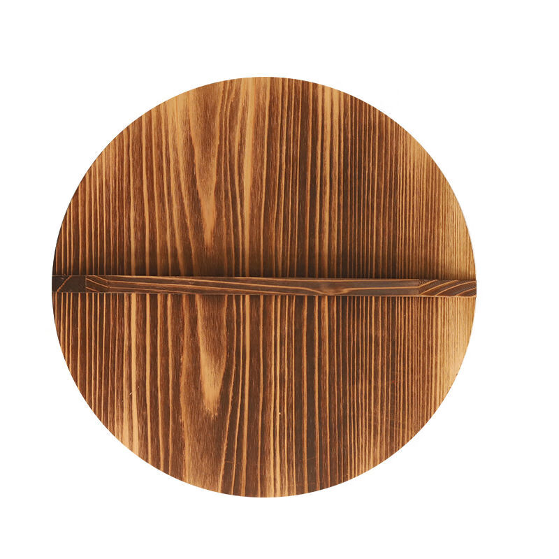 Fantasy fir pot lid round wok lid household old-fashioned thickened solid wood rural earth pot lid diameter 71CM