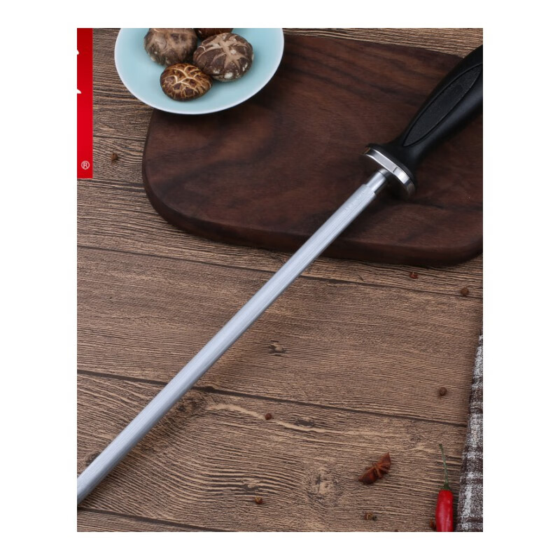 Shibazizuo Yangjiang 10-inch knife sharpening stick commercial butchery sharpening stick kitchen household kitchen knife sharpener 800 silk 800 silk
