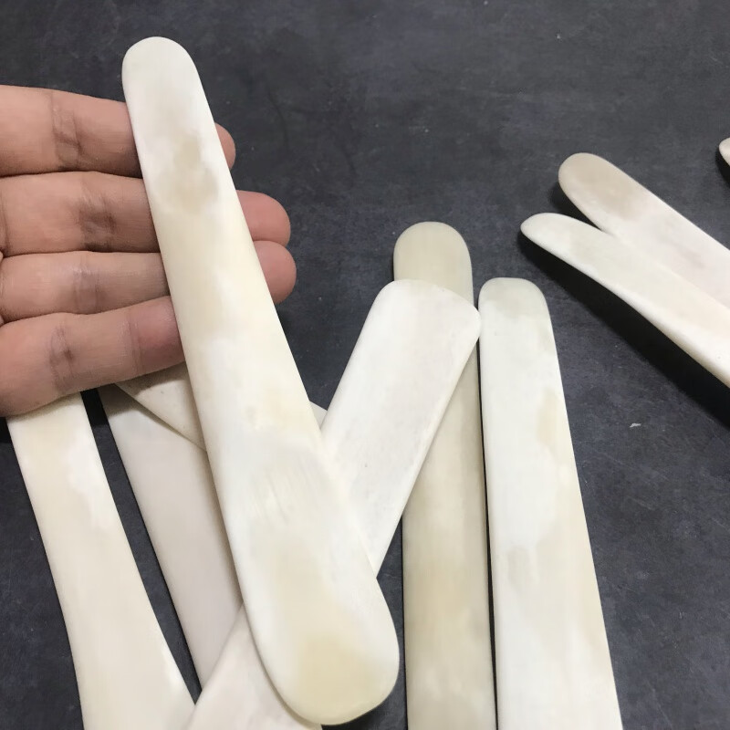 Mozhou (MOZHOU) beef bone dumpling filling spoon, premium thickened beef leg bone dumpling filling spoon, dumpling beef bone flat ruler, chaotic filling shovel, two pieces of selected thickened bone spoon