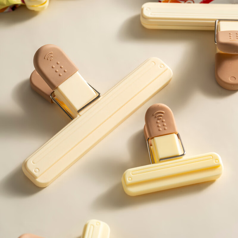 Onlycook food sealing clip snack sealing clip kitchen seasoning bag plastic bag milk powder moisture-proof storage clip-3 large 3 small