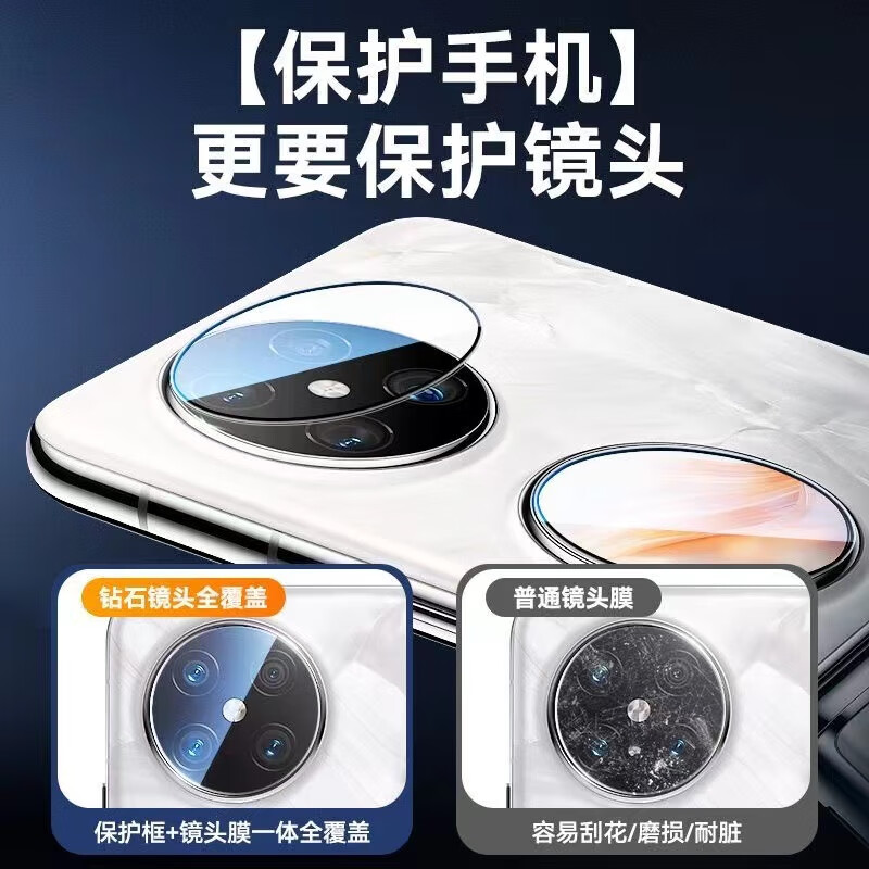 Shine is suitable for Huawei pocket2 lens film, camera protective film, folding screen rear tempered film, poket2 mobile phone accessories camera film, new external screen full cover, 2-piece package (1 piece each for lens + small screen) Second-apply lens film for Huawei pocket 2