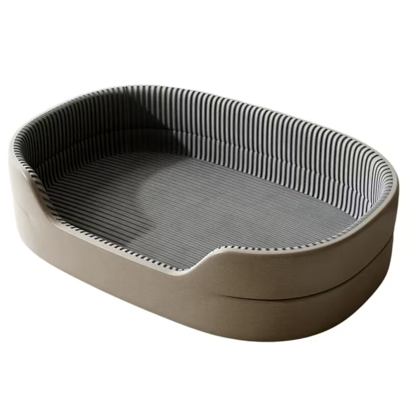 KINDNESS dog kennel, universal for all seasons, winter pet kennel, large dog bed, sofa, safe, small Teddy, warm dog sleeping pad, gray three-dimensional kennel, four seasons, universal for all seasons, economical and affordable XL 78*56cm, recommended for pets under 40 pounds