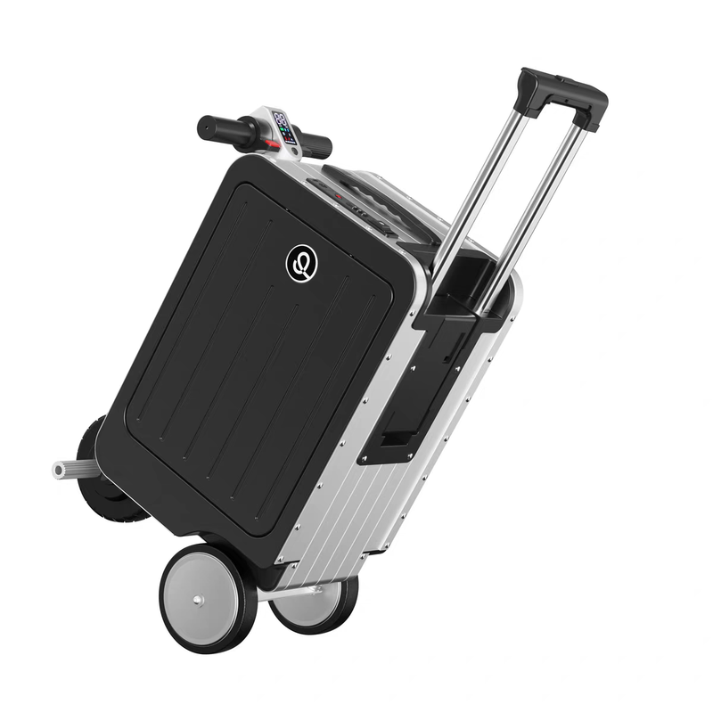 20-inch electric suitcase for people riding, electric suitcase for business travel, fixed speed cruise, children can ride, pink Pro remote control version + fixed speed cruise, 20 inches