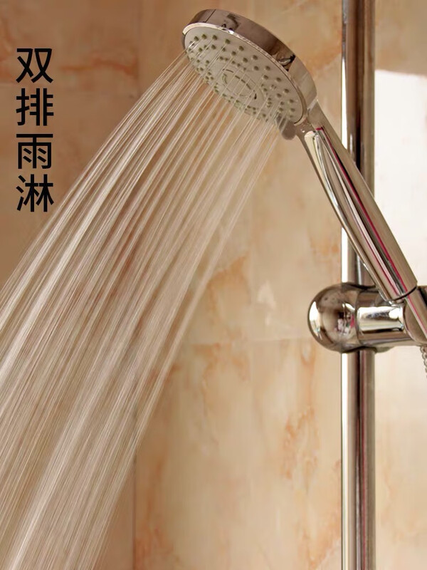 American standard pressurized shower handheld showerhead hotel engineering nozzle silicone hole large water outlet anti-fall hose set Edi nozzle + 1.5 meter hose + bracket