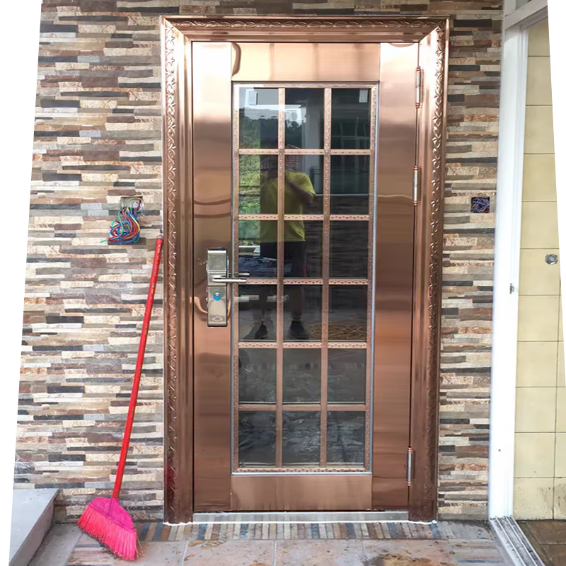 JRB Jiaruibao stainless steel door ventilation villa into the outdoor 304 ventilation door middle door home living room single-open entry security door single-door style 1