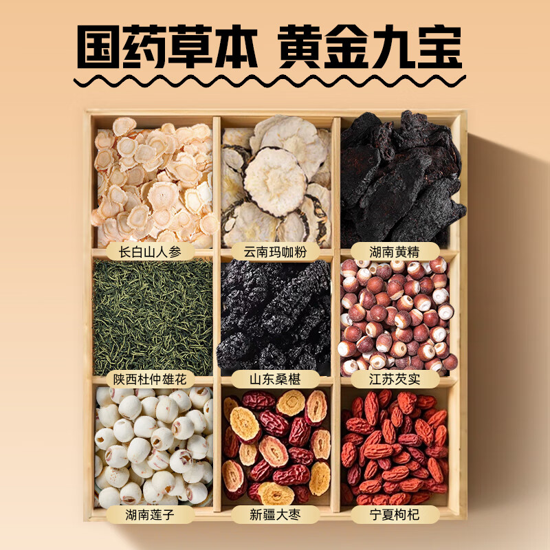 Beijing Tong Ren Tang ginseng, wolfberry nine treasures health tea, wolfberry mulberries, kidney-tonifying tea, black wolfberry, red dates, kidney-tonifying and yang eight-treasure and six-treasure tea, one bag of 22 packs of kidney-tonifying, impotence-enhancing eight-treasure and six-treasure tea, four-treasure tea for sensitive kidney deficiency, traditional Chinese medicine ten-treasure tea, combined with aphrodisiacs, long-lasting erection without ejaculation, delayed hardening, thickening, premature ejaculation, health-care eight-treasure tea.