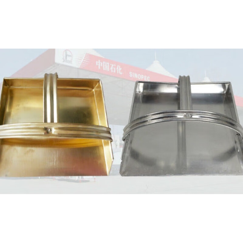 Explosion-proof aluminum dustpan aluminum garbage shovel gas station copper aluminum dustpan garbage shovel explosion-proof aluminum dustpan white