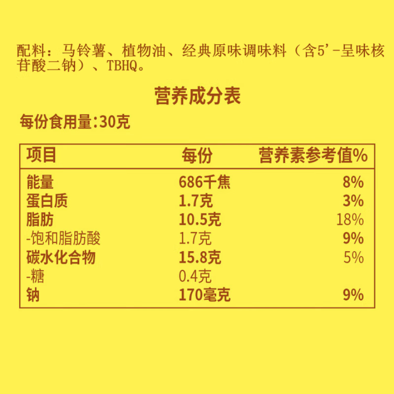 Lay's Potato Chips Original Flavor 135g