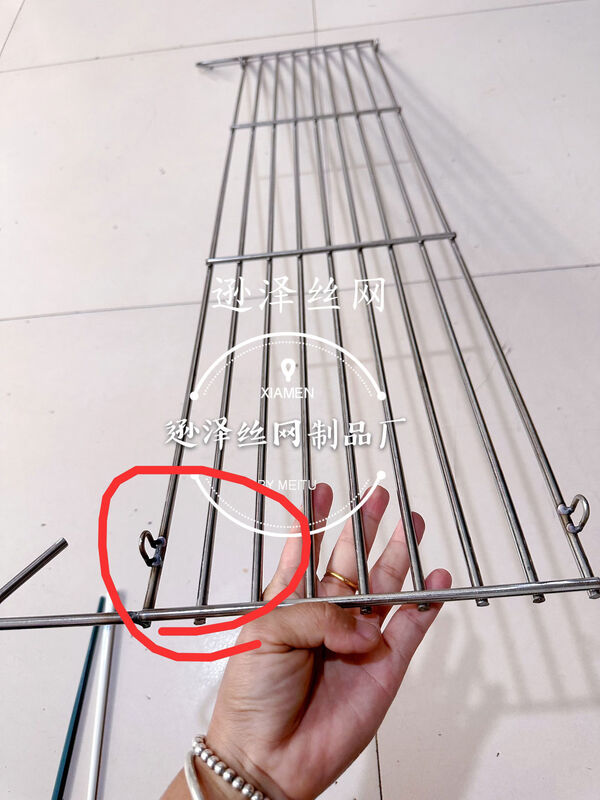 304 stainless steel large outdoor thickened white steel mesh curtain grate commercial barbecue mesh barbecue tools 10030