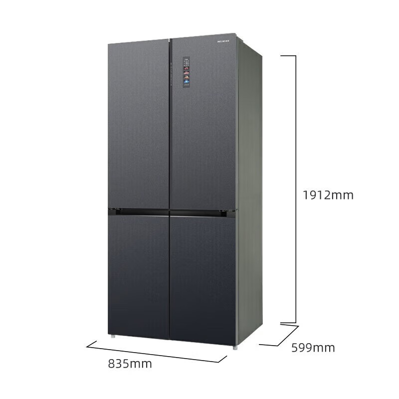 Meiling BCD-506WP9BDZ/505WP9BD frozen and fresh dual-system cross-door refrigerator ultra-thin zero-embedded bottom cooling 99 new 506WP9BDZ gray