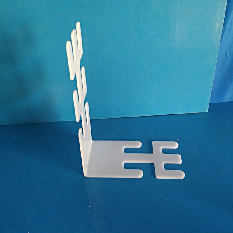 Anesthesia breathing circuit pipe bracket hospital threaded pipe bracket acrylic white L-shaped transparent universal pipe bracket