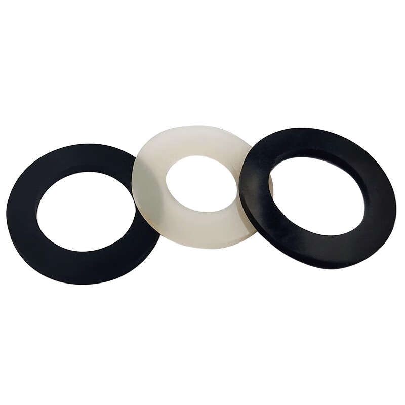 Deqi silicone gasket, pressure-resistant, anti-freeze and anti-aging rubber gasket, faucet water pipe hose seal, Jingcang white, silicone 6 points (10 pieces)