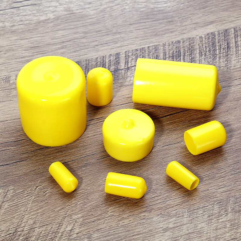 Thousands of pieces of light rubber protective cover wire cover round tube protective cap steel bar cover thread protection transparent white protective cover silicone hook cover PVC screw rod fiber optic cable insulation plastic plug sealing material piece inner diameter 17x25mm 20 pieces transparent