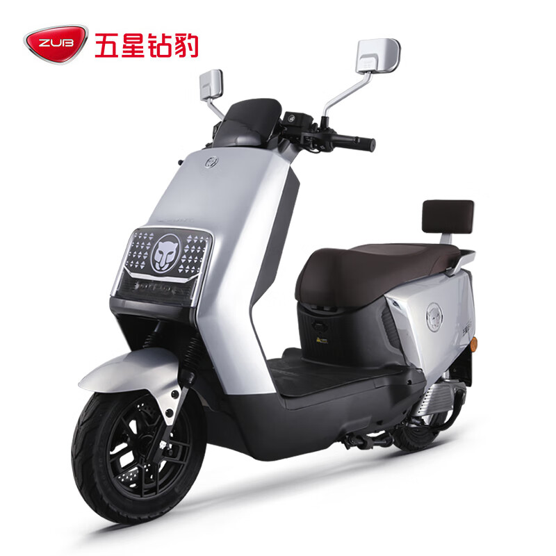 Five-star diamond leopard electric vehicle 72V long-range high-speed electric motorcycle 1200W high-power adult two-wheel commuting takeaway battery vehicle NX Yinchuan blue/matte space gray