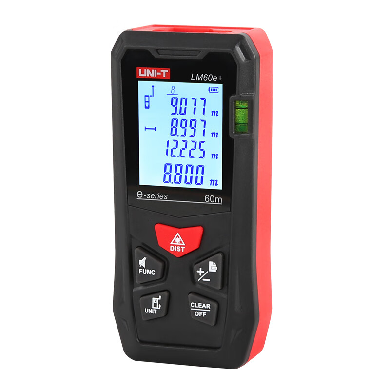 UNI-T 50-meter laser rangefinder high-precision infrared rangefinder indoor decoration measurement handheld rechargeable electronic ruler LM60e+ (economic model 60 meters)