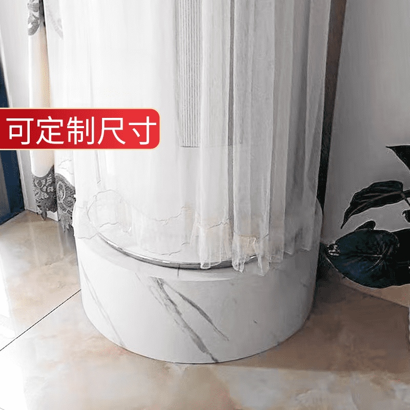Taishilon air conditioner base heightening bracket is suitable for Haier Universal Square and Round Vertical Cabinet Bracket Mat G31 G75-imitation marble pattern white height 35 cm