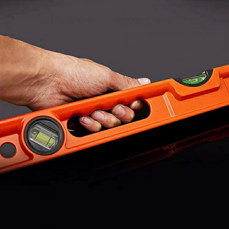 Qinkai level high-precision level solid cast aluminum strong magnetic level thickened level small household ordinary level 23cm strong magnetic