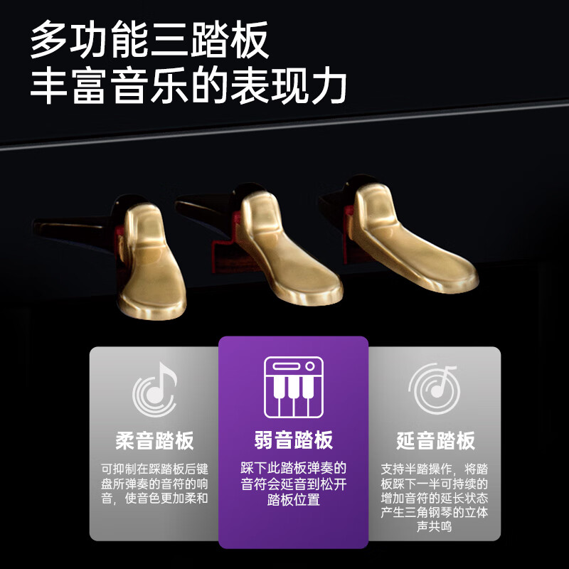 YAMAHA Piano YS Series 88-Key Upright Acoustic Piano 116cm Professional Beginner YS1 Black