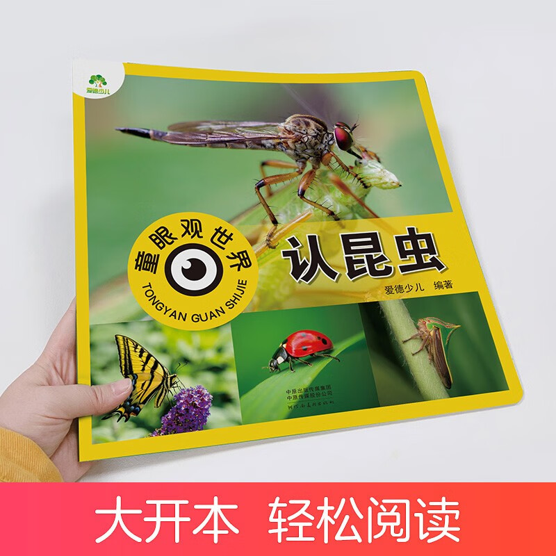 Amity Children's Children's Eyes View the World and Recognize Insects. Children aged 3-6 years old see pictures and recognize objects. Kindergarten enlightenment puzzle early education picture book. Encyclopedia of Insects. Full set of color pictures and phonetic version.