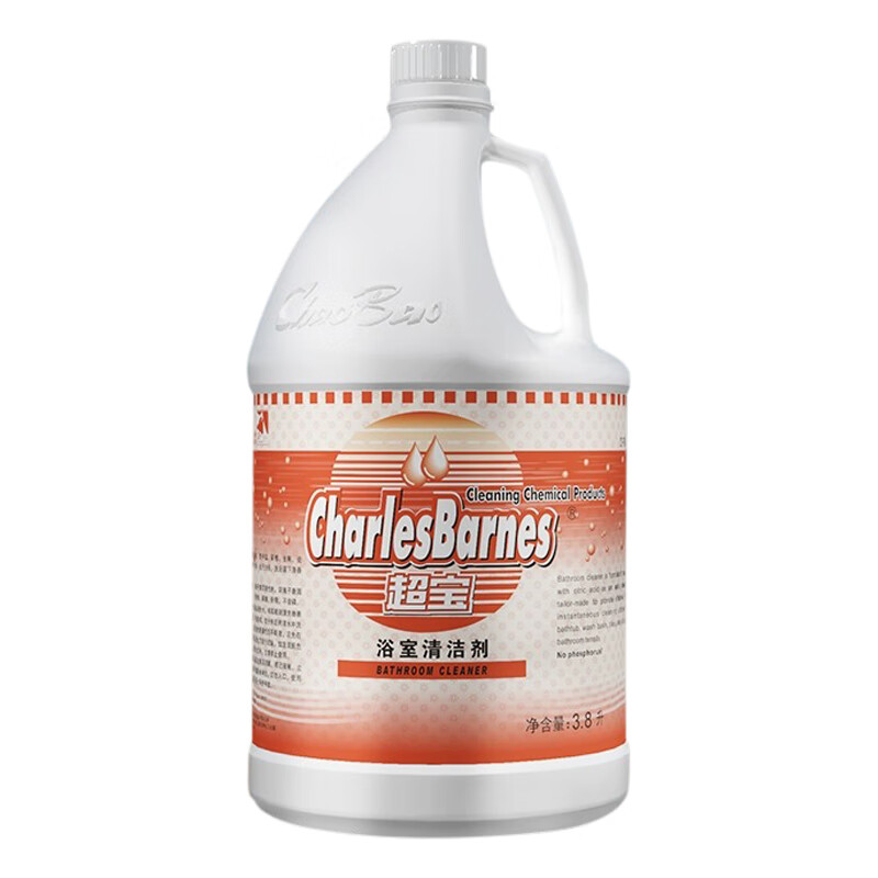 Chaobao bathroom cleaner 3.8L glass descale bathroom faucet cleaner toilet door window floor tile decontamination and descaling property cleaning commercial DFF024 1 bottle