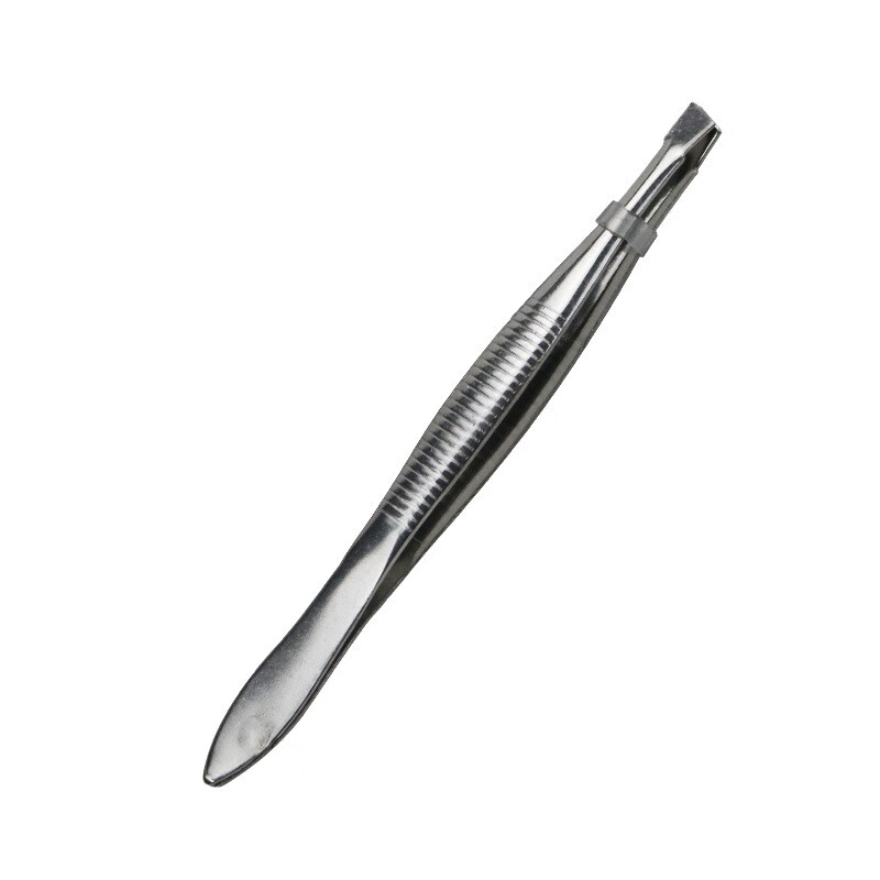 Stainless steel oblique eyebrow clip, eyebrow clip, photo hair trimmer, eyebrow trimmer, eyebrow pliers, eyebrow trimming knife, eyebrow household gadgets, oblique tweezers (1 piece)