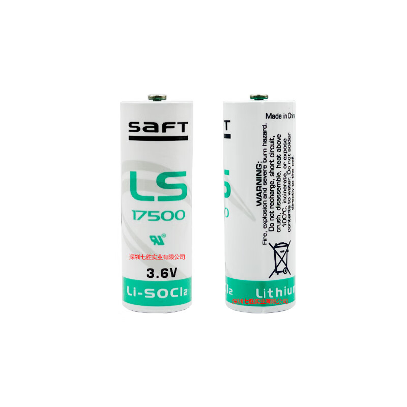 SaFT 3.6V lithium battery LS17500 equipment industrial control PLC lithium battery A-type battery supports processing of wire plug terminals according to customer needs