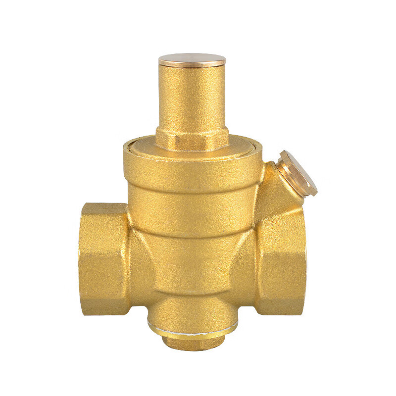 Teng Tu brass pressure reducing valve adjustable self-operated pressure reducing valve tap water pressure gauge valve can be customized 4 points/DN15 medium size without meter one price