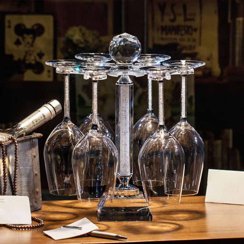 Swarovski red wine glass red wine glass set home crystal diamond wine glass tall foot 470ml (two simple packs