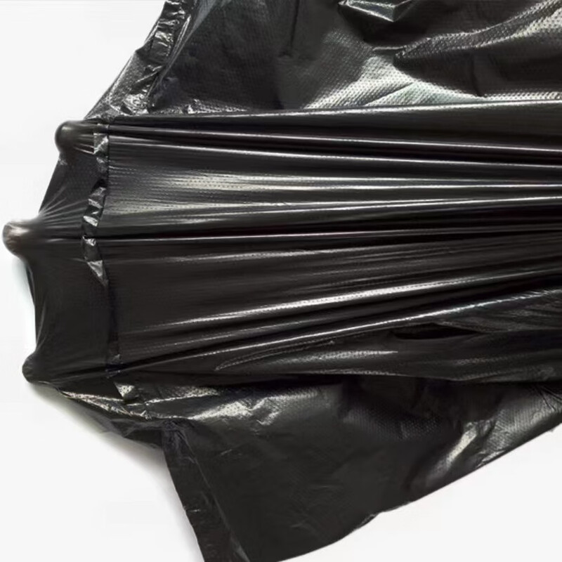Tubai black garbage bag thickened 40L flat mouth 60*80cm*50 black property garbage bags hotel sanitation large commercial garbage bags