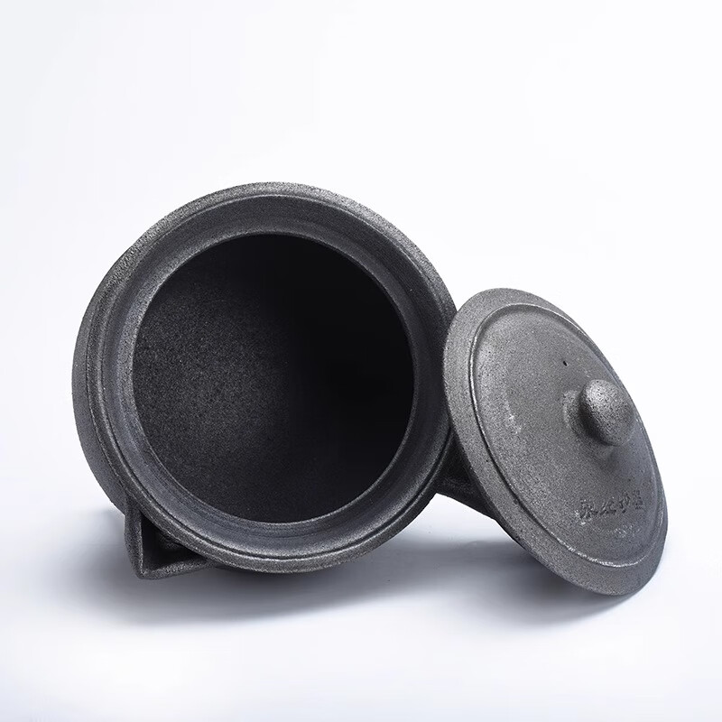 Zhu Qingping Yingjing Casserole Zhu's traditional Chinese medicine pot black casserole jar jar casserole pot for boiling medicine old-fashioned medicine pot for cooking medicine pot casserole 1.5 liters + boiling fee 1.5L