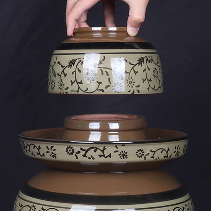 Meipai Sichuan pickle jar with lid pickle jar pickle jar earthenware ceramic household old-fashioned thickened pickle jar ll water capacity 5 pounds
