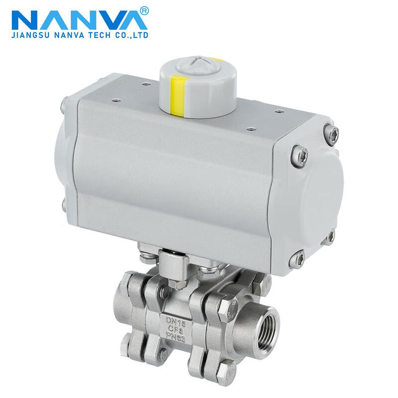 NANVA pneumatic stainless steel medium pressure internal thread ball valve 2000WOG PN63 Q611F-63P DN20-304