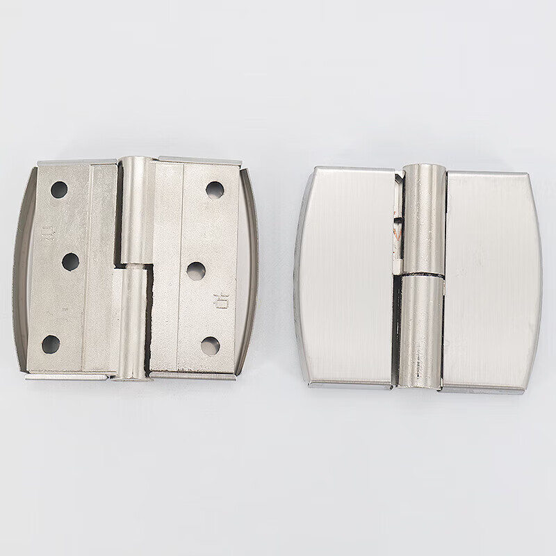 Hesdig JG-1914 stainless steel partition hinge public toilet self-closing door removable hinge 2 pieces/piece right stainless steel cover + alloy (jingcang flash delivery)