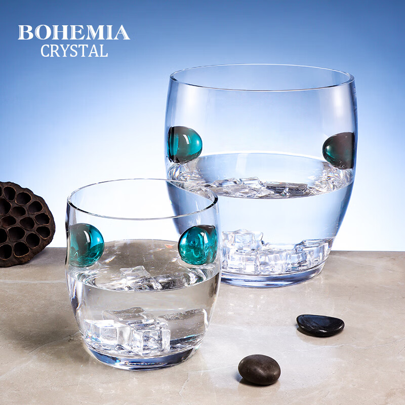 BOHEMIA Crystal imported crystal glass ice bucket large capacity beer champagne bucket high-end household light luxury wine glass KTV small ice bucket large capacity 2.5L crystal ice bucket