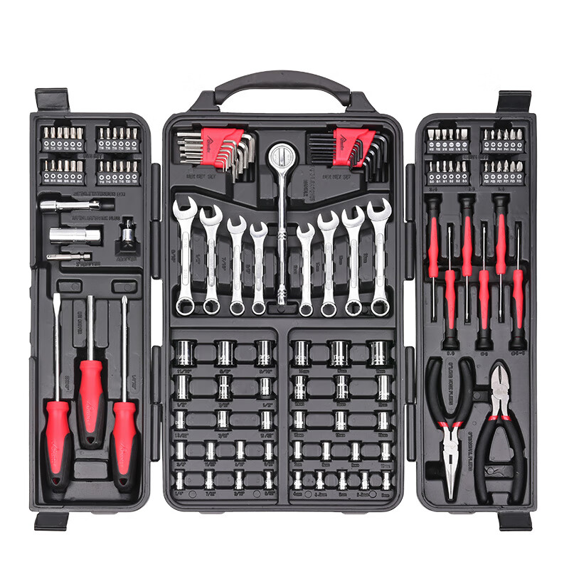 Tuowei socket wrench set tool box 129-piece set screwdriver hexagonal auto repair pliers ratchet household 780031