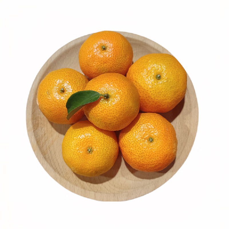 The whole basket of red Guangxi sugar oranges on the tree 2kg single fruit 40mm