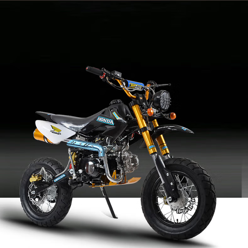 LANGCHUANG off-road vehicle 124CC engine children's novice stunt car small high-displacement adult motorcycle off-road vehicle 12-12 road tire 110cc