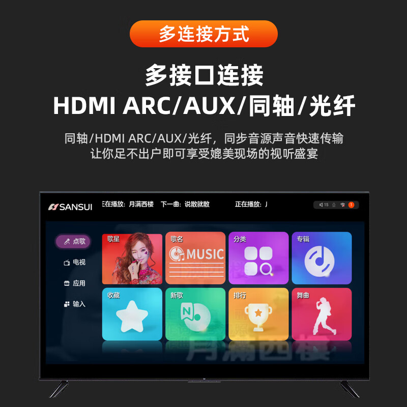 SANSUI N10 home hifi high-quality wireless Bluetooth speaker subwoofer desktop mini audio card speaker computer high-power desktop audio amplifier all-in-one white